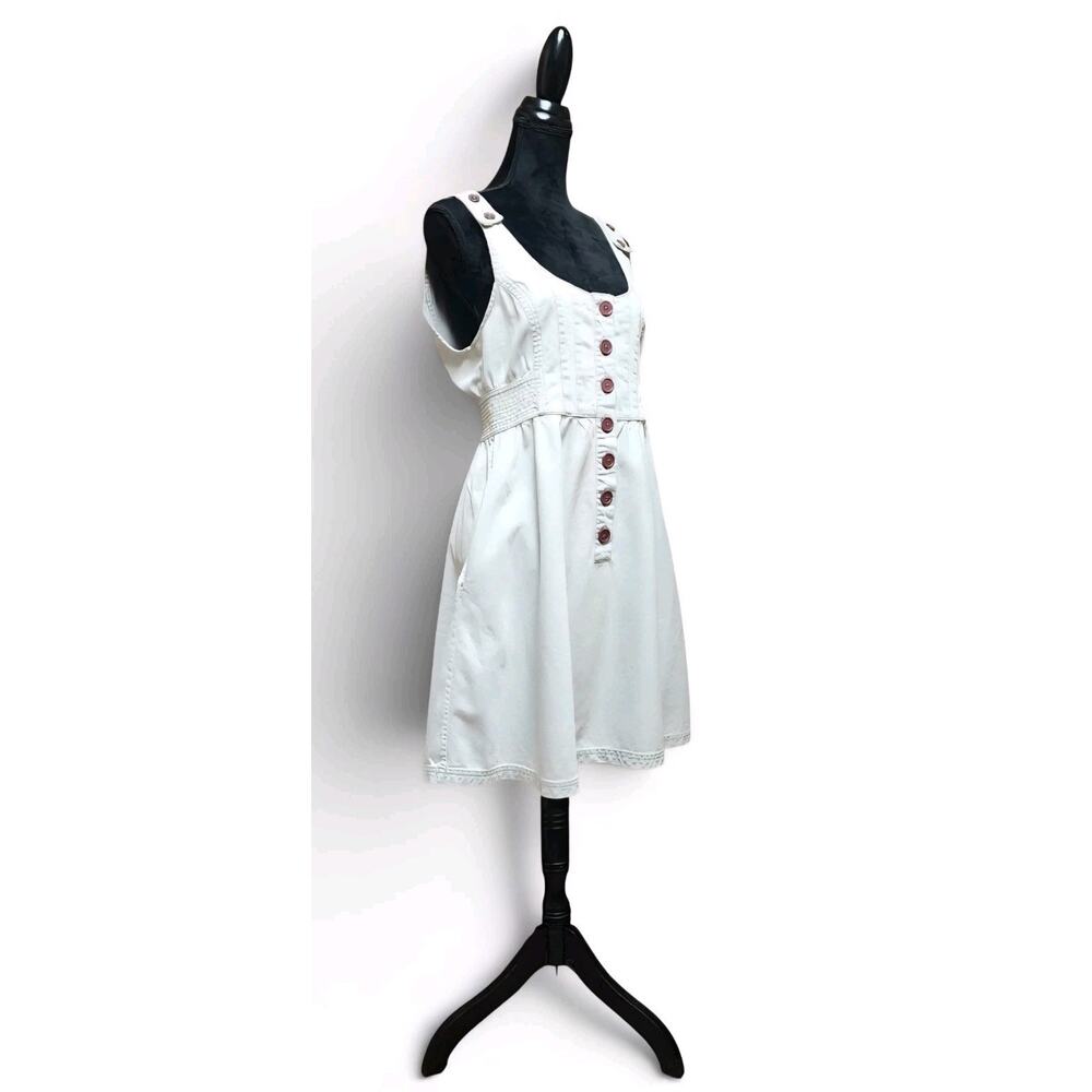 Radcliffe London New Women's Sleeveless Light Blue Denim Button-Up Dress Size 10 - Picture 5 of 8